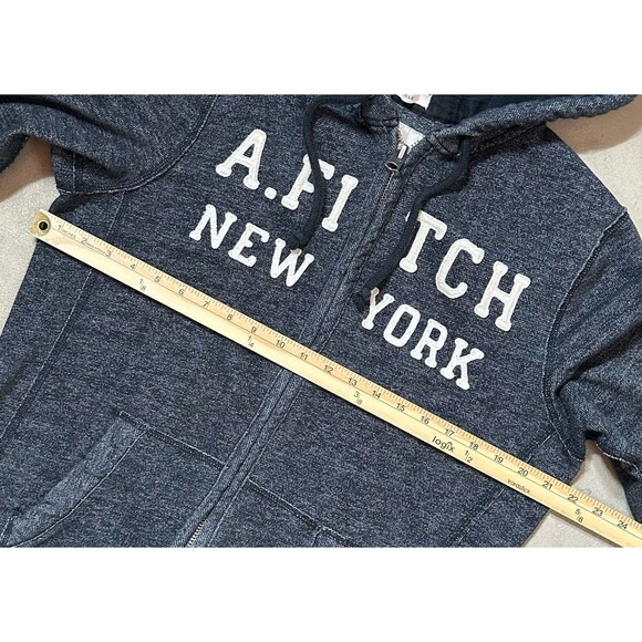Y2K Abercrombie & Fitch Muscle Grunge Skateboard Mens Medium Zip Up Hoodie - Picture 7 of 9